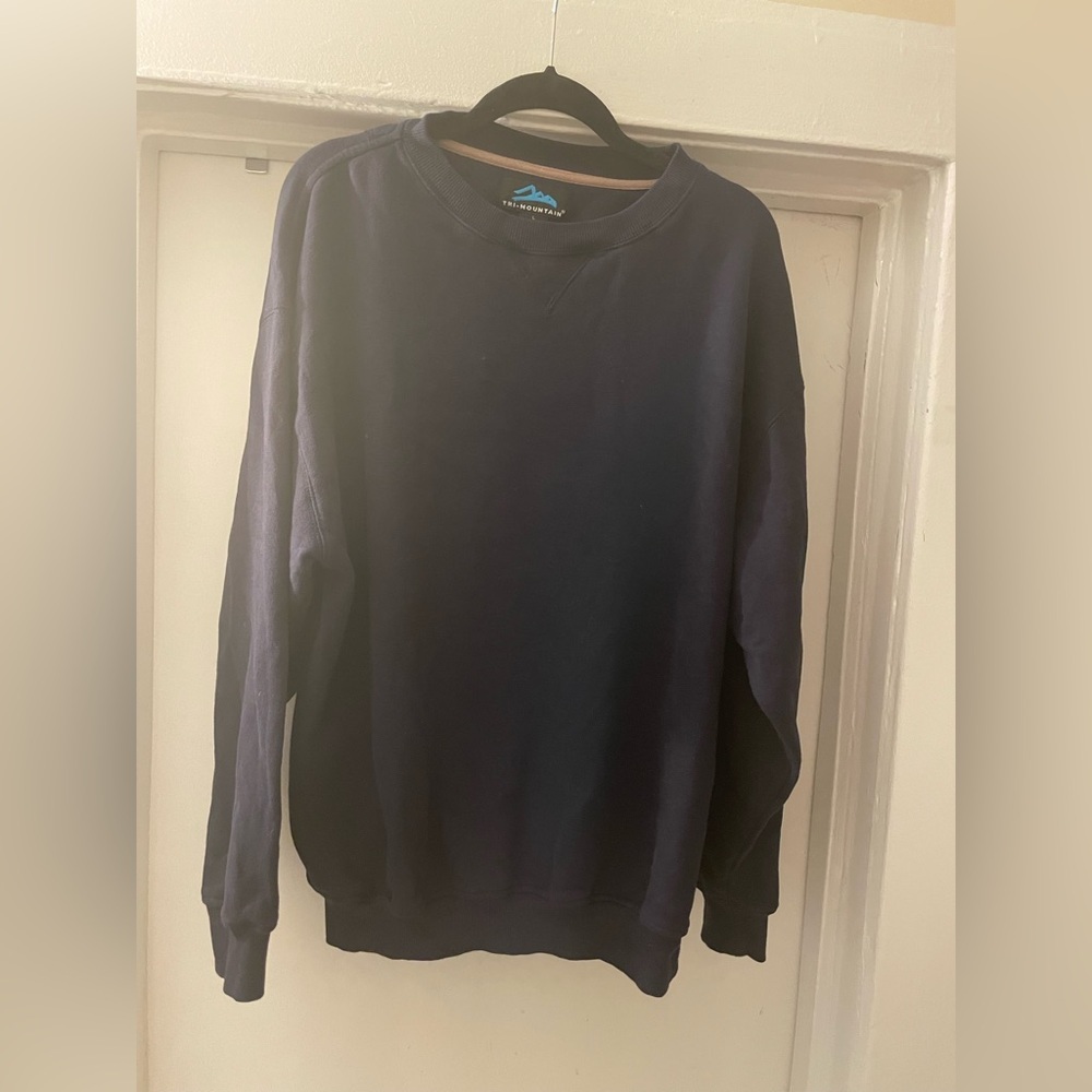 Tri-Mountain Navy Blue Men's Sweater‎ size Large